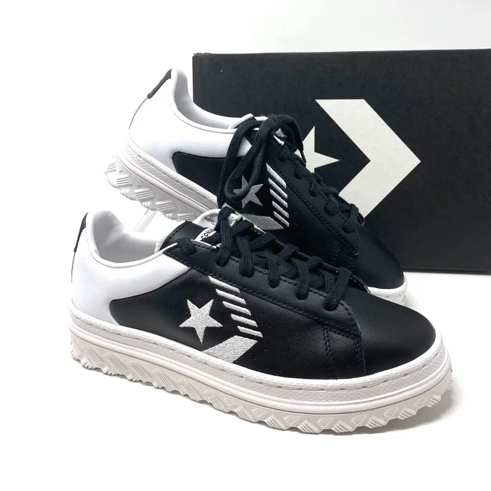 💖MEGA SALE💖Converse Women Rivals PRO LEATHER X2 OX Black White Low 168760C - Picture 9 of 11